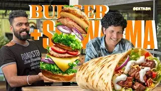 🍔Burger shawarma 🌯challenge  #popoyy #challenge #foodychallenge