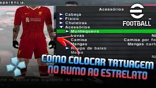 Como colocar tatuagem no seu Rumo ao estrelato no efotboll de ppsspp atualizado 2025