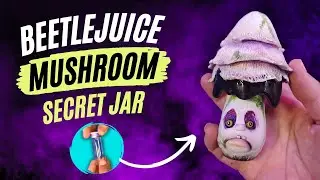 How to Turn a Tiny Vial into a Mushroom Jar Inspired by Beetlejuice