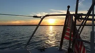 16:  Sunset Sail on Koinonia a Com-Pac 23