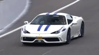 Customized Ferrari 458 Speciale - Start up, Fly by, Accelerations!