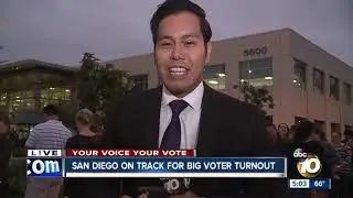 San Diego on track for big voter turnout on Election Day