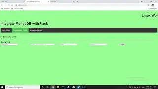 Integrate MongoDB with Flask