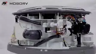 MOBORV Motorhome Part Accessories Full Automatic Front Load Mini Wall Mounted Washing Machine and...