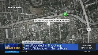 Gunfire erupts at Santa Rosa sideshow; Shooting victim in critical condition