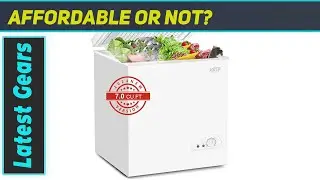 KRIB BLING Chest Freezer 7.0 Cu.Ft Mini 7 Gears Temperature Control Compact Deep Freezer with