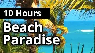 Beach Ocean Paradise 10 HOURS - Natural Sleep Sounds - Relaxation - Meditation