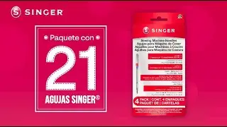 Conoce el nuevo paquete de 21 agujas SINGER&reg; 🪡