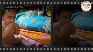 ll How to use a rewashable & reusable diapers ll A video on the dressing after the bathing ll