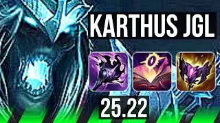 KARTHUS vs GRAVES (JGL) | Rank 6 Karthus, 16/3/9, Godlike | TR Challenger | 25.22