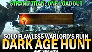 Dark Age Hunt Event (Titan) - Solo Flawless Warlord's Ruin: Bows, Glaives, Swords Only (One Loadout)