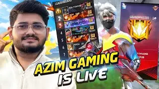 New Grandmaster Top 1 Push V Badge Lobby ❤ FF LIVE ✌ Free Fire LIVE! #ff #freefire #azimgaming