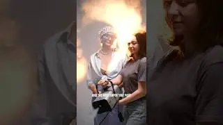 Creative lightning setup at studio with smoke machine #studio #tutorial #light #setup