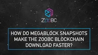 How do megablock snapshots make the ZooBC blockchain download faster?