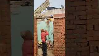 Brick work ho rha hai 