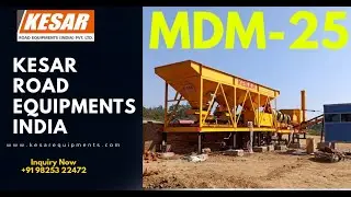 Asphalt Mobile Drum Mix Type Hot Mix Plant Working Video (Cap 20 To 30 Tones/Hour) Kesar Equipments