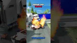 Какая машина обгонит грузовик и сколько будет стоить ремонт? #beamng #beamngdrive #game #gaming #car