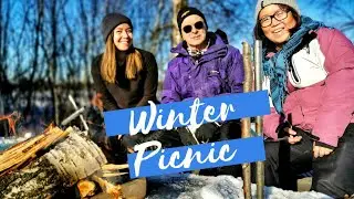 Cooking outside on winter | Swedish Spring | Winter picnic