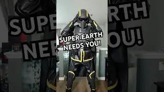 BECOME A HELLDIVER FOR SUPER EARTH! #helldivers2 #cosplay #cosplayer #unboxing #shorts