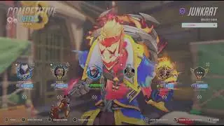 Overwatch 2 Competitive Midtown Junkrat w/friends
