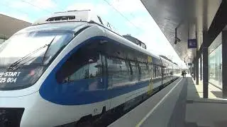 2021 - AT - Arrival of MAV H-START 425 EMU with Euregio train to Gy&ouml;r (HU) in Parndorf Ort (Ostbahn)