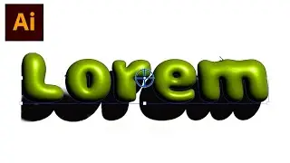How To Make 3d Bubble Text Effect In Illustrator Bubble Text Effect
