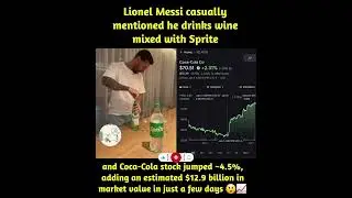 One Drink = $12.9 BILLION? 💸 The Power of Lionel Messi Explained.#shorts #viral #trending #ytshorts