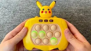 My Pokemon Pop It Game Unboxing And Review 2024 - Retro Satisfying Electric Game Console Fidget Toy