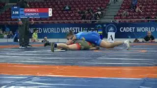 1/4 WW - 61 kg: E. FORSBERG (SWE) v. Y. LESKOVETS (UKR)