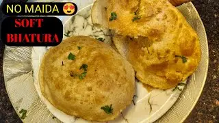 Atta Bhatura Recipe | बिना मैदा के फूले हुए भटूरे | Soft & Crispy Bhatura at Home | Tasty Blueprints