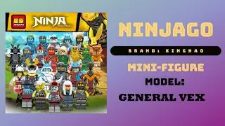 LEGO Unofficial: (XINGHAO) - NINJAGO GENERAL VEX BOOTLEG MINIFIGURE