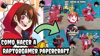 Como hacer skin de RAPTORGAMER Los Compas muñeco movible papel Minecraft / Manualidades #papercraft