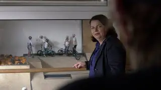 Stefanie Drese zu Besuch beim Rollkollektiv 4-Tore e.V.