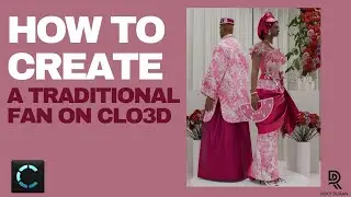 how to create a nigerian traditional fan on clo3d