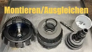 Simson Kupplung / Getriebe zusammenbauen und axial ausgleichen / ausdistanzieren 5 Lamellen M500 S51