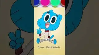 Gumball Watterson💞#trending #shorts #kidsart #satisfying #sandart #gumball #watterson