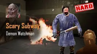 SCARY SUBWAY ESCAPE HORROR | DEMON WATCH MAN | HARD MODE (Android / iOS)