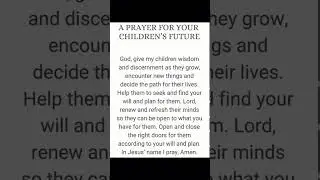 Prayer for your children&rsquo;s future #prayerforchildren #childrenprayer #prayer #godanswersprayers
