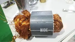 motor manufacturing : stator coil winding inserting machine