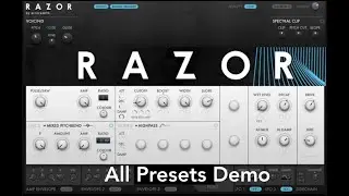 Razor Synth by Native Instruments - All The Presets // Reaktor Libraries Demo