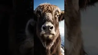 Mounttain Yak with a Mountain Child #mountainsecrets #wildlife #naturelovers #nature #mountainlife