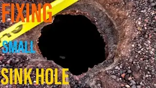 Заполнение раковины на подъездной дорожке