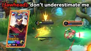 THUNDERFIST CHOU VS AGGRESSIVE JAWHEAD!! SKIN GIVEAWAY - MLBB