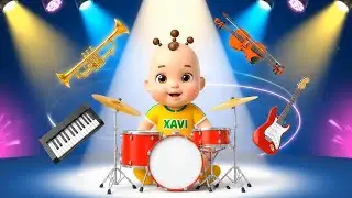 Musical Instruments Song | Music Room Fun | Baby Xavi Kids Songs