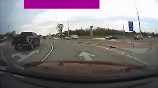 Roundabout idiot driving fails compilation.
