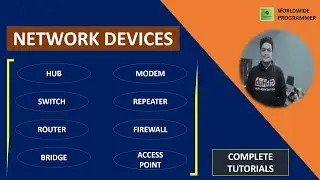 NETWORK DEVICES IN NETWORK COMMUNICATION COMPLETE TUTORIAL | WORLDWIDE PROGRAMMER
