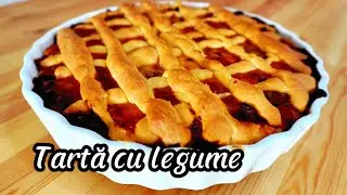 Vegetable tart! So good! It disappears quickly from the plate!