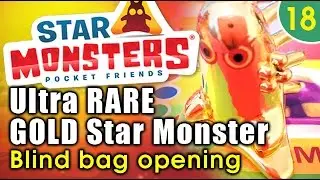 ULTRA RARE Gold Star Monster blind bag opening - #starmonsters