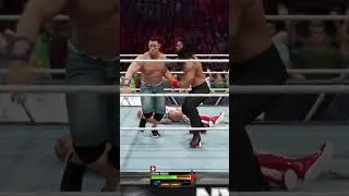 WWE 2K25 | JOHN CENA vs KURT ANGLE vs ROMAN REIGNS - TRIPLE THREAT WAR! 💥🔥 #ytshorts #viralshorts