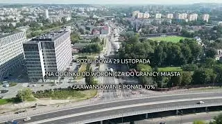 Rozbudowa al. 29 Listopada coraz bliżej końca